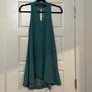 Teal Key Hole Dress